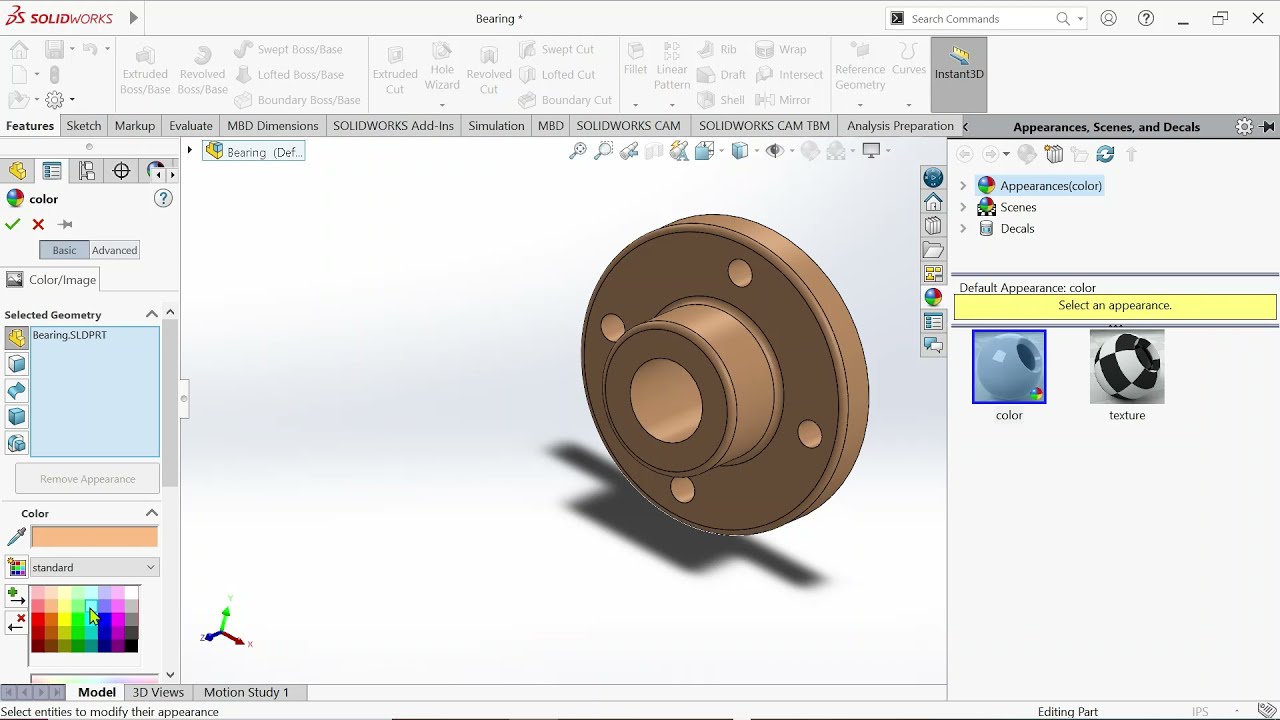 Bearing - SolidWorks Part 1/2