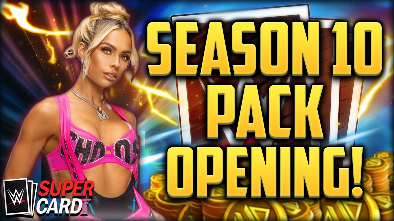 MASSIVE WWE SuperCard Season 10 PACK OPENING!!