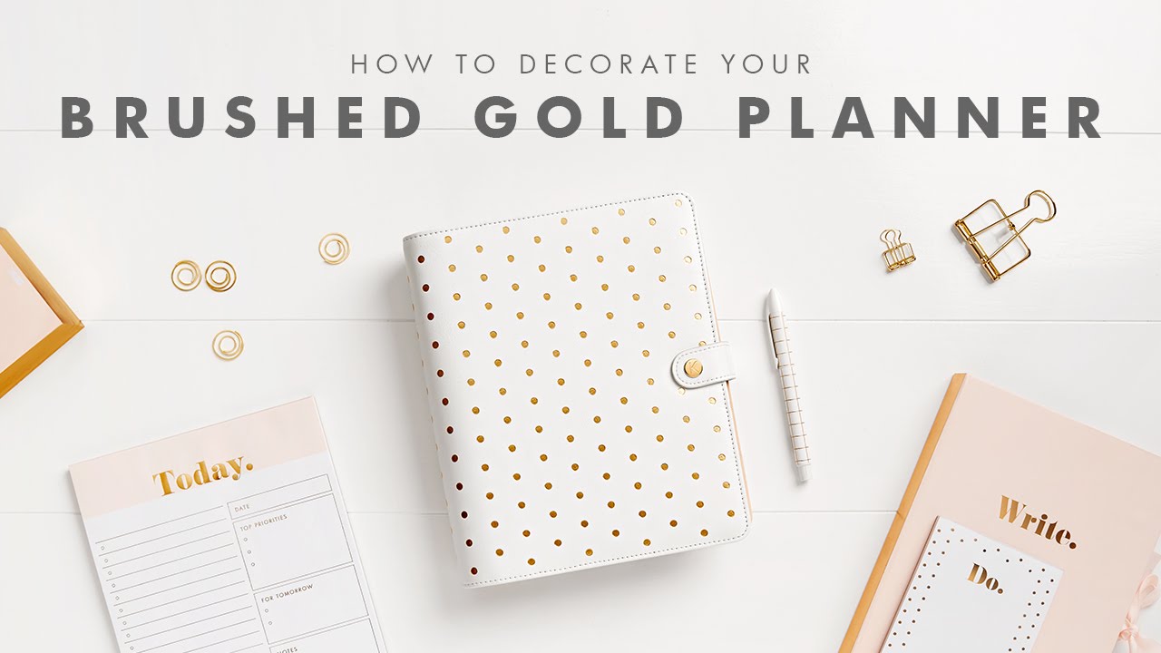 How to Get Organised with your Brushed Gold kikki.K Planner