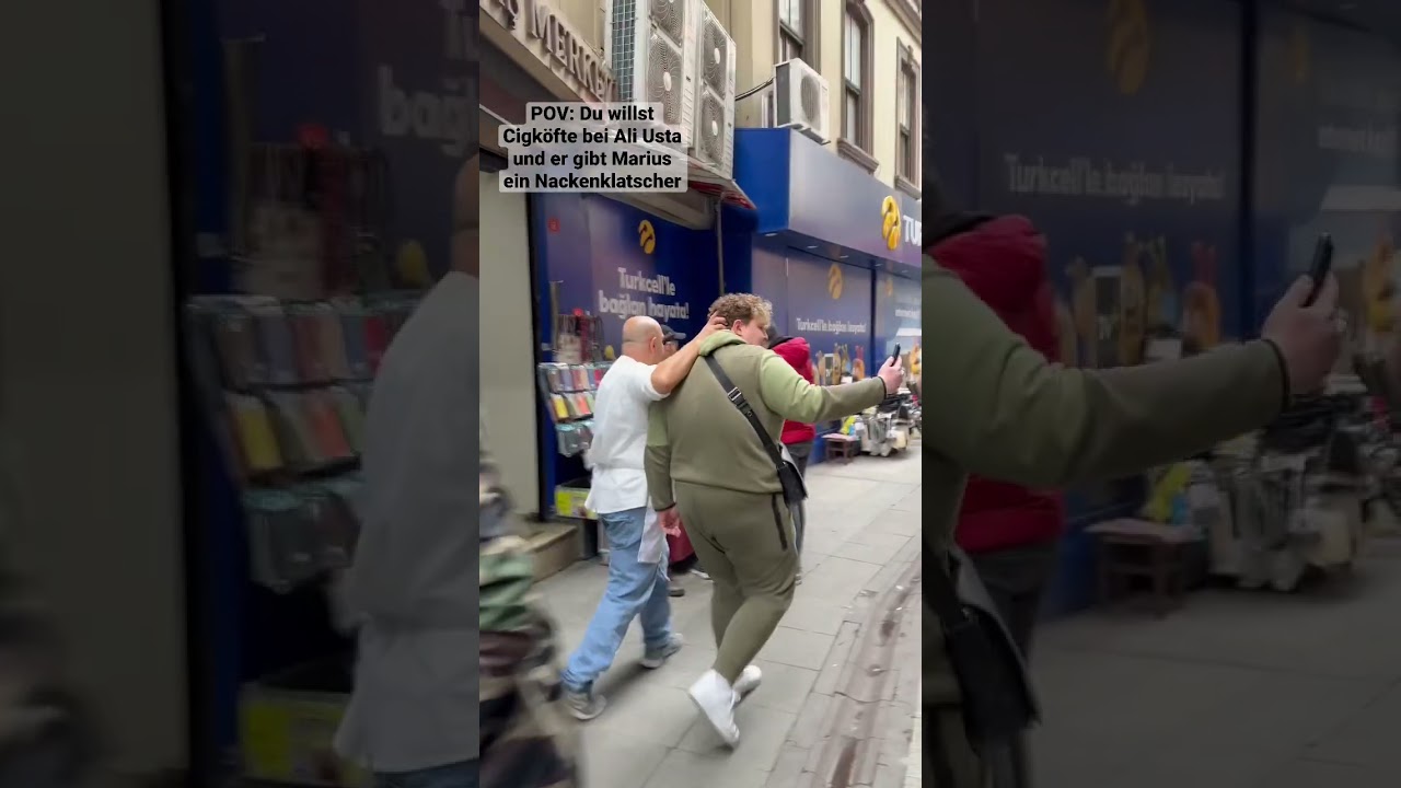 Ali Usta gibt Marius ein Nackenklatscher