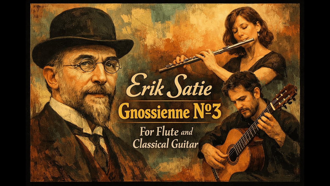 Erik Satie - Gnossienne Nº3. For Flute and Classical Guitar.