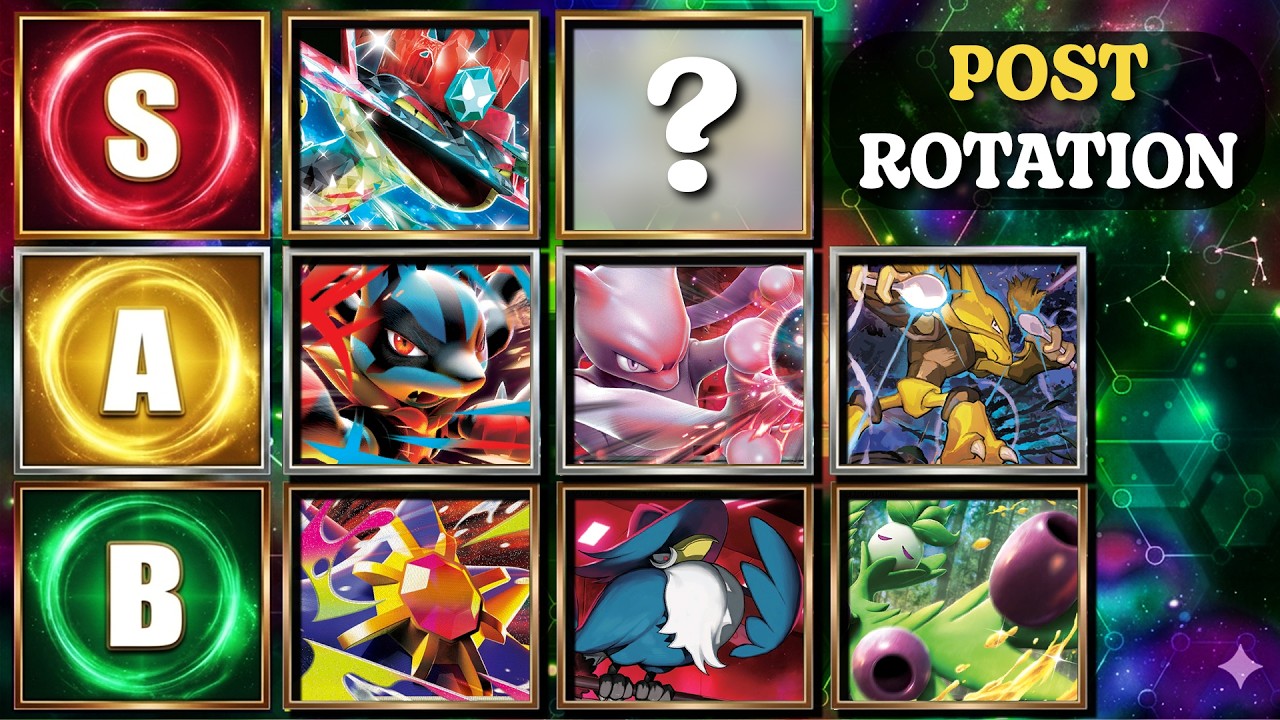 Pokemon TCG Updated Tierlist (Post Rotation) | The New BEST Decks
