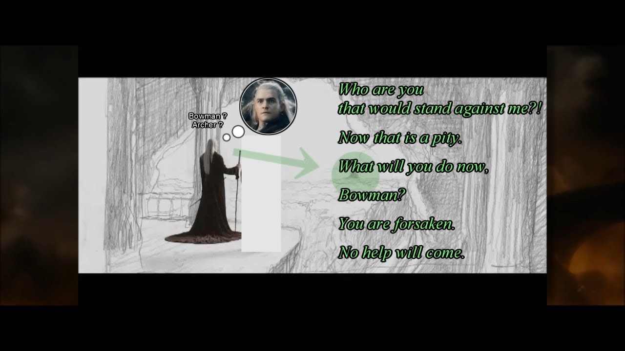 Thranduil heard Smaug's speaking voice with his own Elf-ears