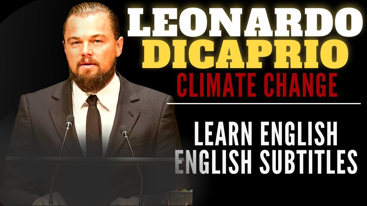 learn english through speech with subtitles | LEONARDO DICAPRIO | WooEnglish Speech
