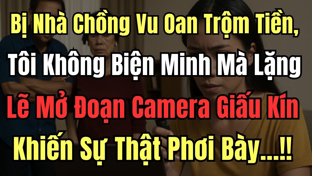Bị Nhà Chồng Vu Oan Trộm Tiền, Tôi Không Biện Minh Mà Lặng Lẽ Mở Đoạn Camera Giấu Kín Khiến Sự Thật