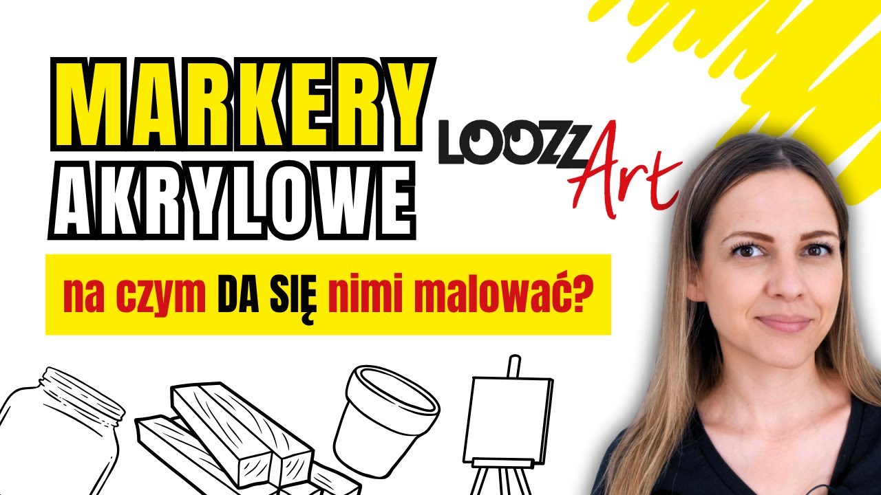 Markery akrylowe – na czym da się nimi malować? Proste grafiki markerami Loozz Art