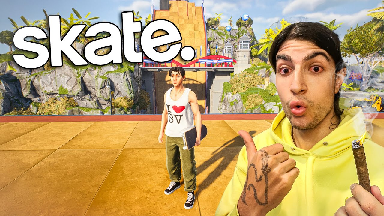 Playing Skate. Early Access While BAKED AF