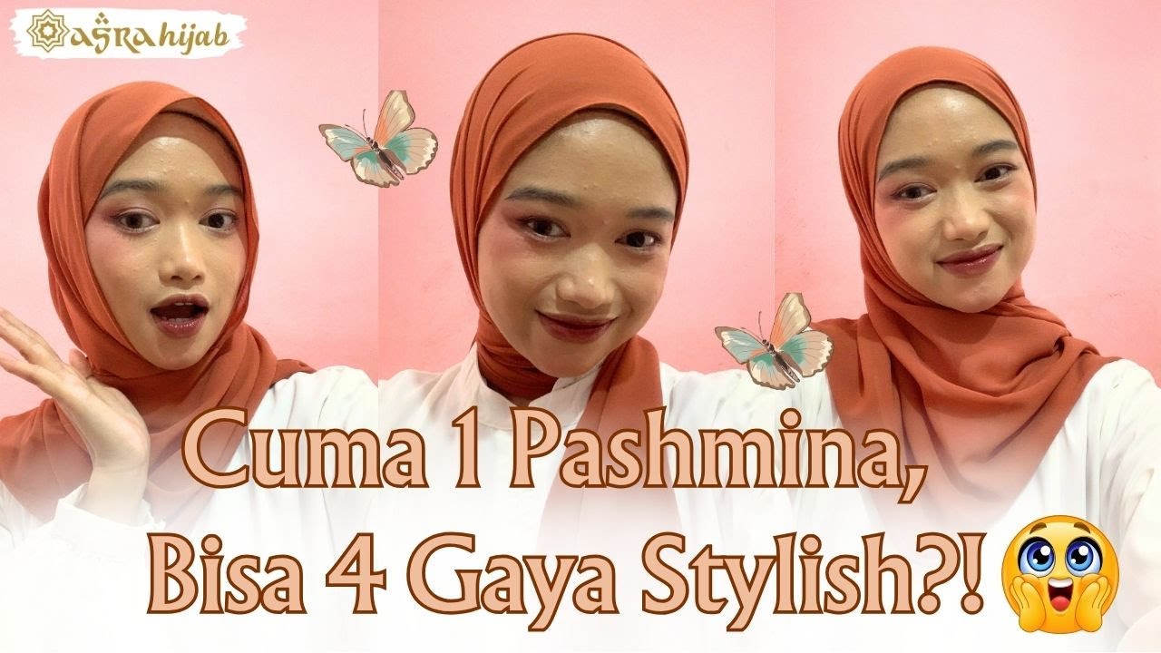 Tampil Beda Setiap Hari Cuma Pakai 1 Pashmina, Super Gampang!