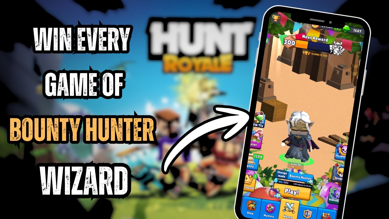 How To Win Every Game Of Bounty Hunter With WIZARD - Hunt Royale Tutorial