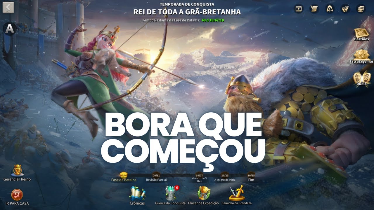 COMEÇOU UM NOVO KVK | RISE OF KINGDOMS