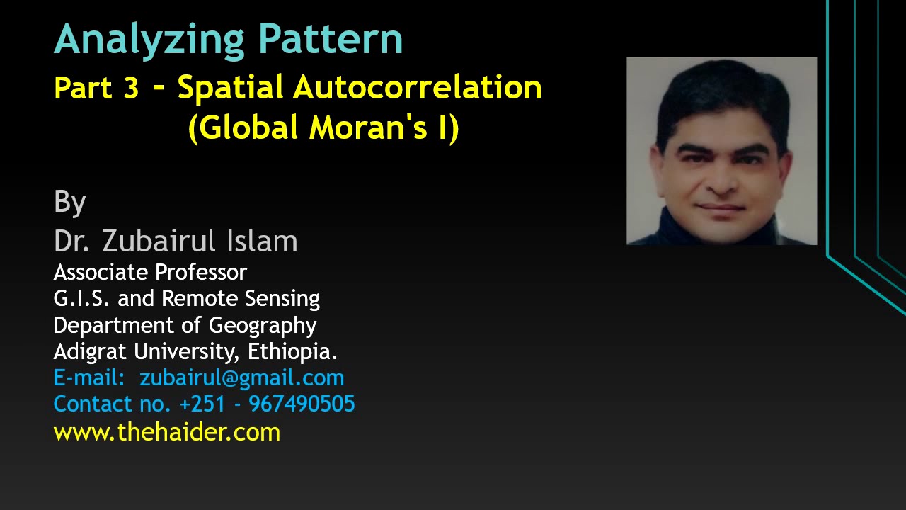 Spatial Autocorrelation Morans I
