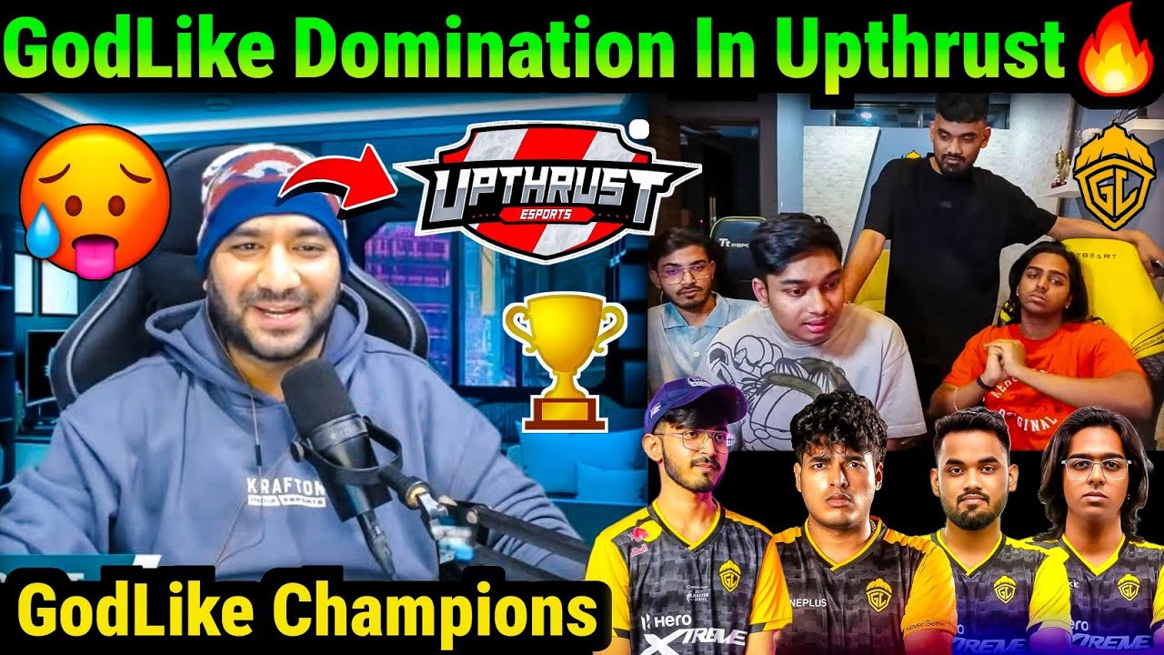 GodLike Champions Interview🏆💛 GodLike Domination In Upthrust Esports🥵