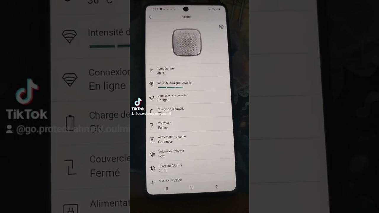 comment activer le bip sonor(ACTIVATION - DÉSACTIVATION) sur siren AJAX