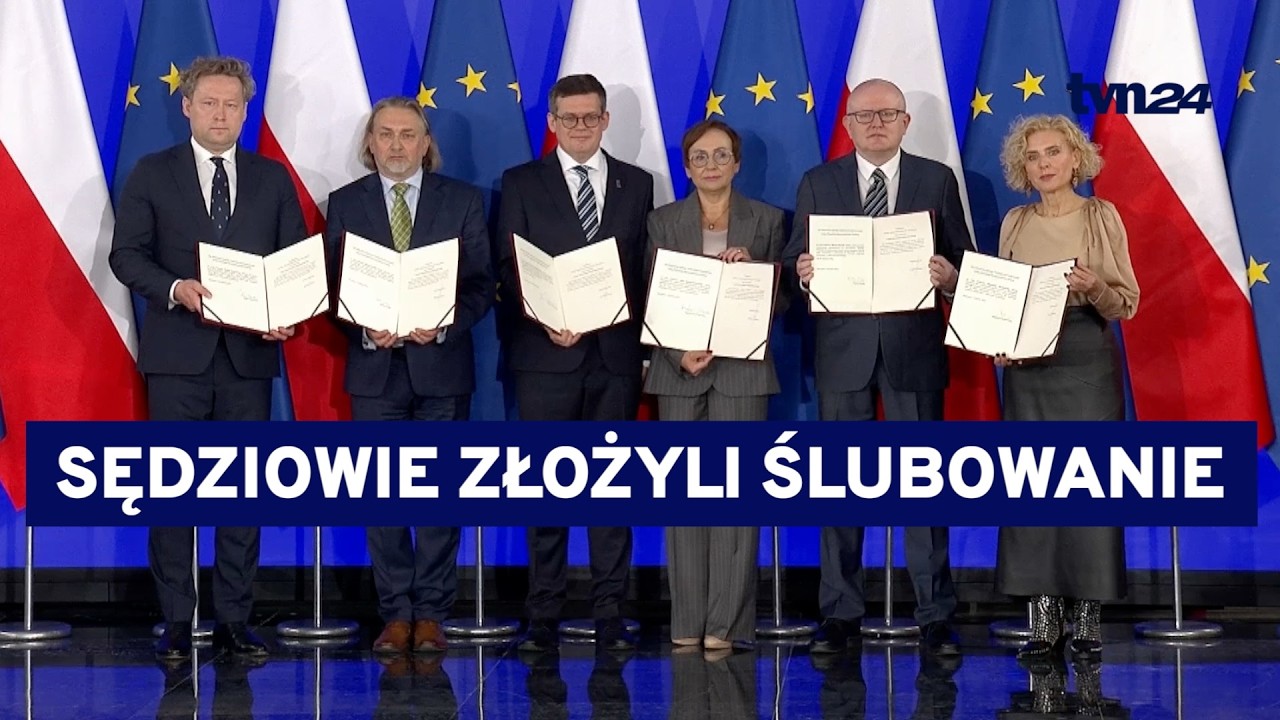 Ślubowanie sędzi&oacute;w TK w Sejmie. Prezydenta brak