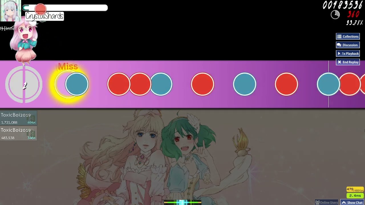 6.57* osu! taiko replay | Sakamoto Maaya - Triangler [Inner Oni]