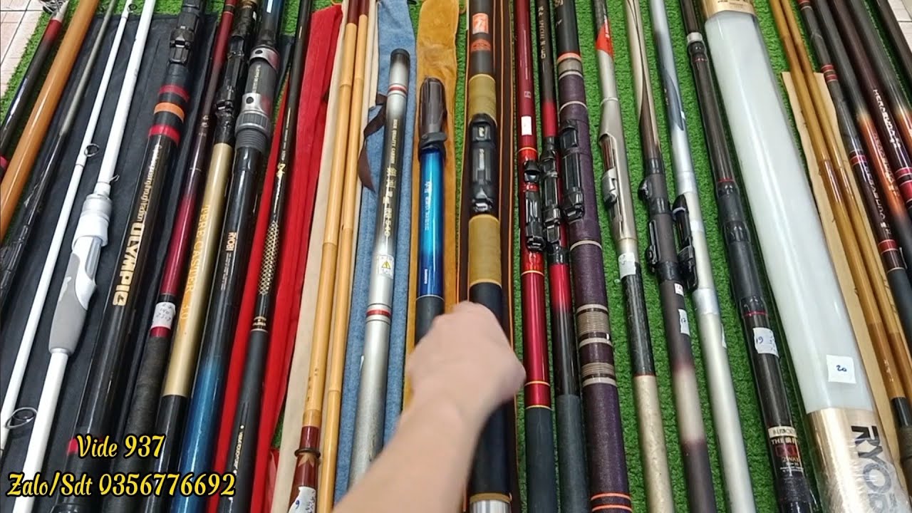 Video #937 : SHIMANO GAMAKATSU RYOBI DAIWA | Cần Câu Tay Trúc Đẹp Sưu Tầm | THÀNH CÔNG 08/01