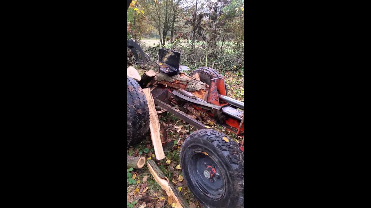 Fendeuse  horizontal 20 tonnes avec grue