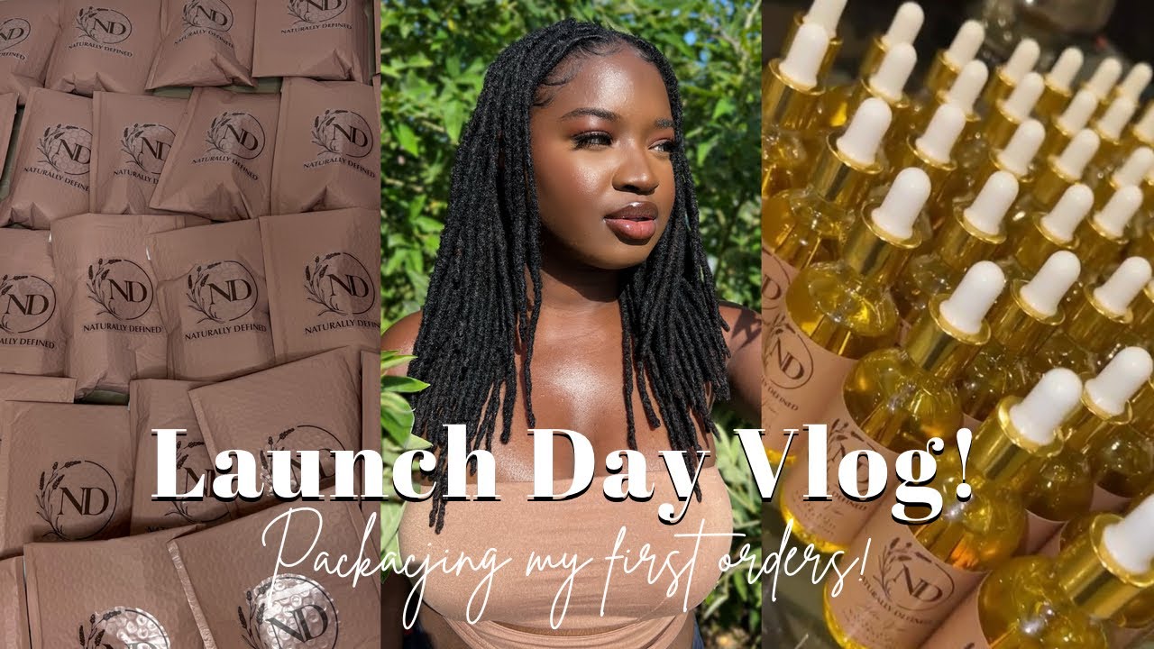 Launch Day Vlog | Emotional, Packaging My First Orders, Selling Out!?!? | #KUWC