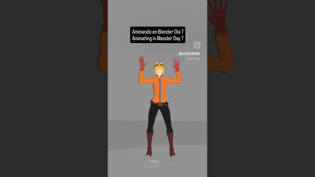 Es m&aacute;s dif&iacute;cil de lo que parece Animando en Blender Dia 7 #animation #animator #blender #3d
