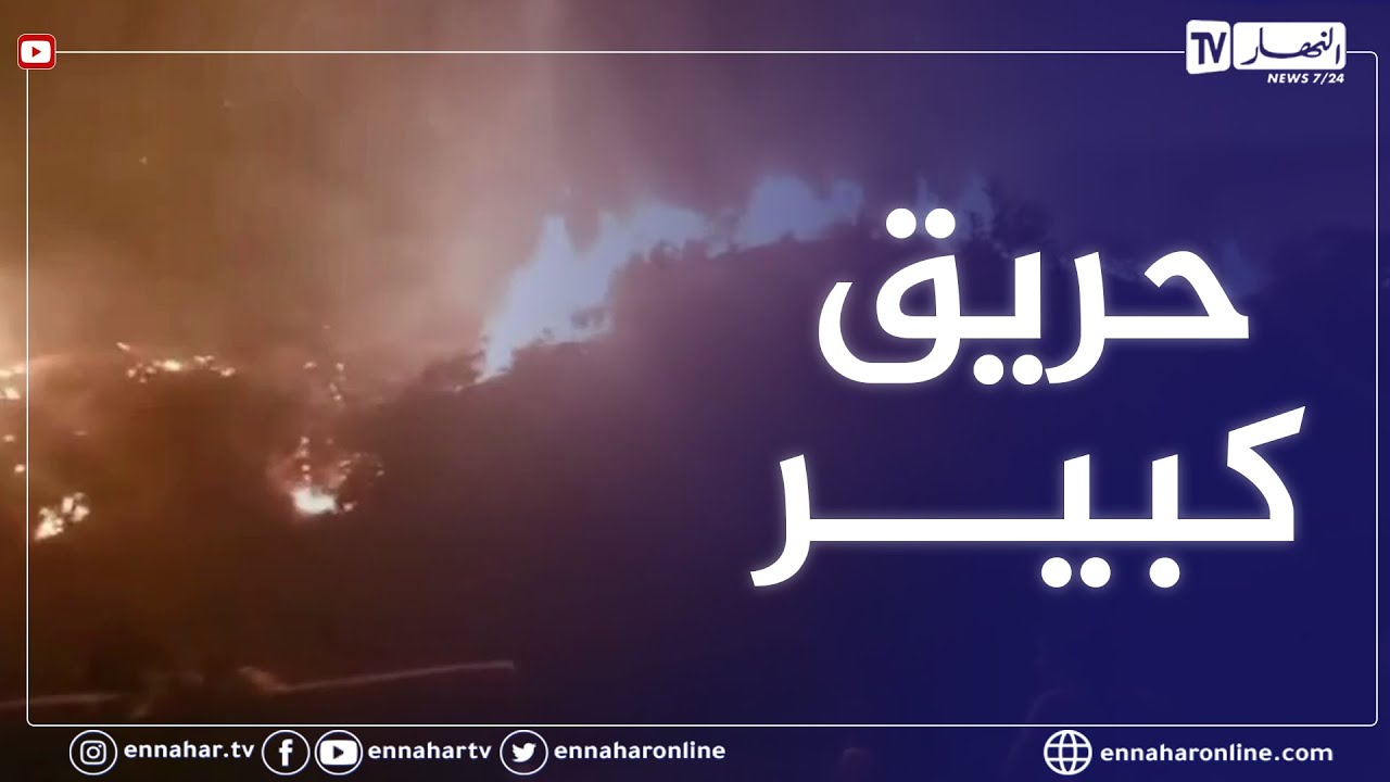 حرائق مهولة تجتاح ولاية تيزي وزو.. 5 وفيـ.ـات وخسائر مادية ضخمة