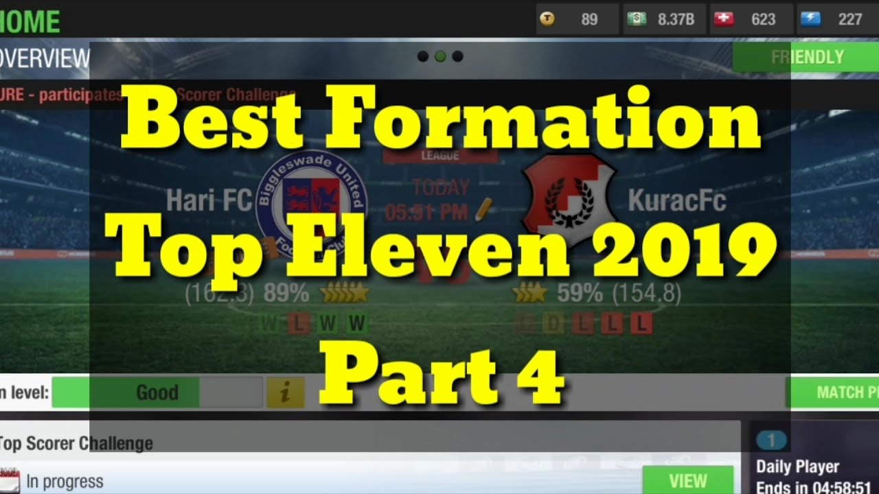Best Formation in Top Eleven 2020 | Part 4 | With Gameplay Proof....!!