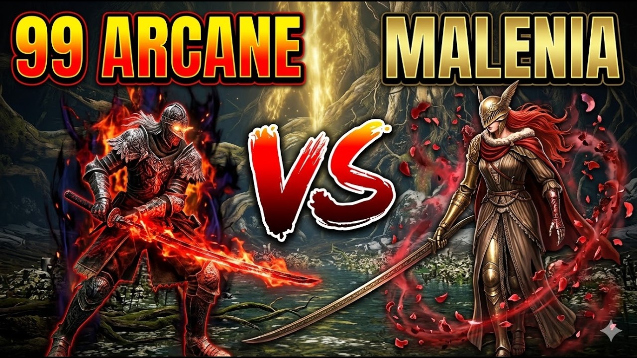 99 Arcane Rivers of Blood vs Malenia No Hit - Elden Ring