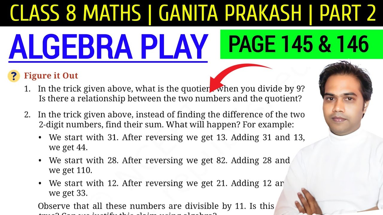 Class 8 maths ganita prakash part 2 | Chapter 6 Algebra play | Page 145 & 146 | New ncert book