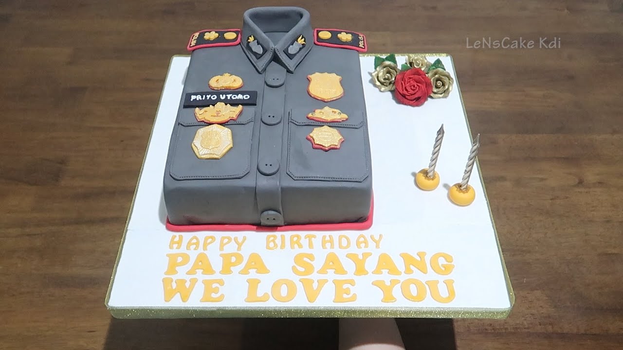 Dekorasi Kue Ulang Tahun Baju Polisi Terbaru