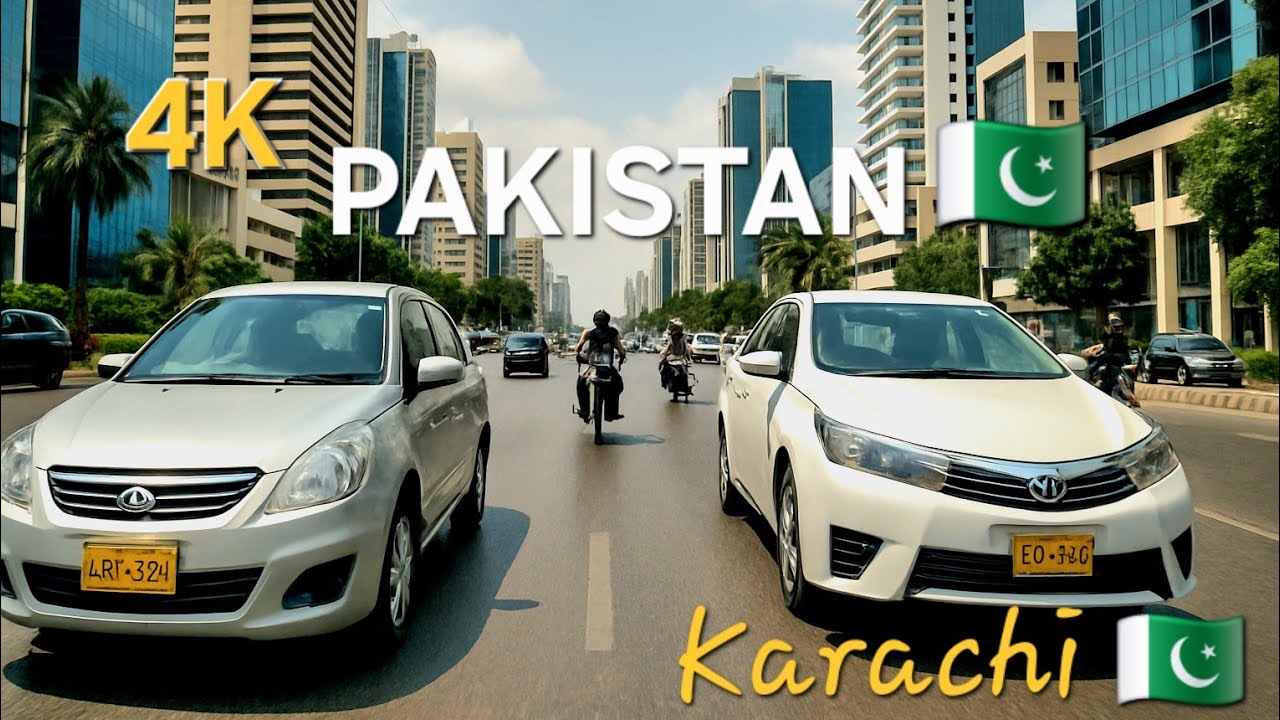 Karachi Pakistan Driving Tour 4K | Pakistan's Mega City Streetview (No Commentary)”