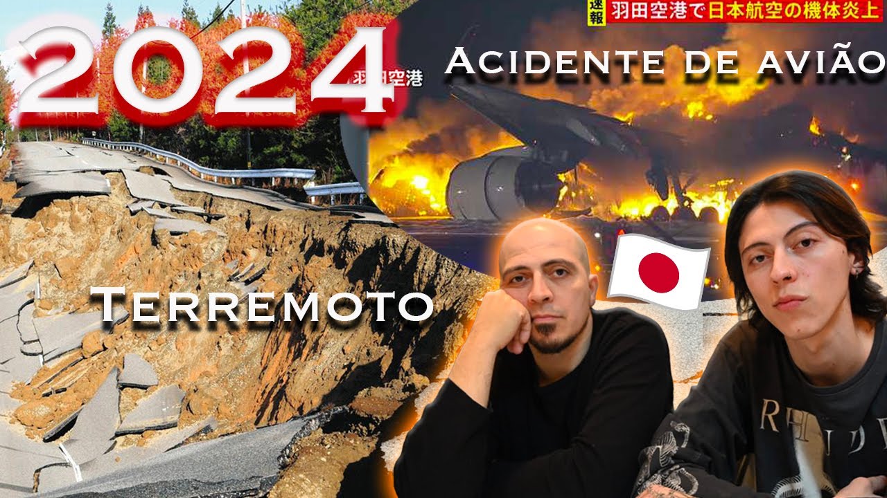 JAPÃO ENTROU EM 2024 NO GRAU ... TERREMOTO, COLISÃO DE AVIÃO NO AEROPORTO DE HANEDA｜