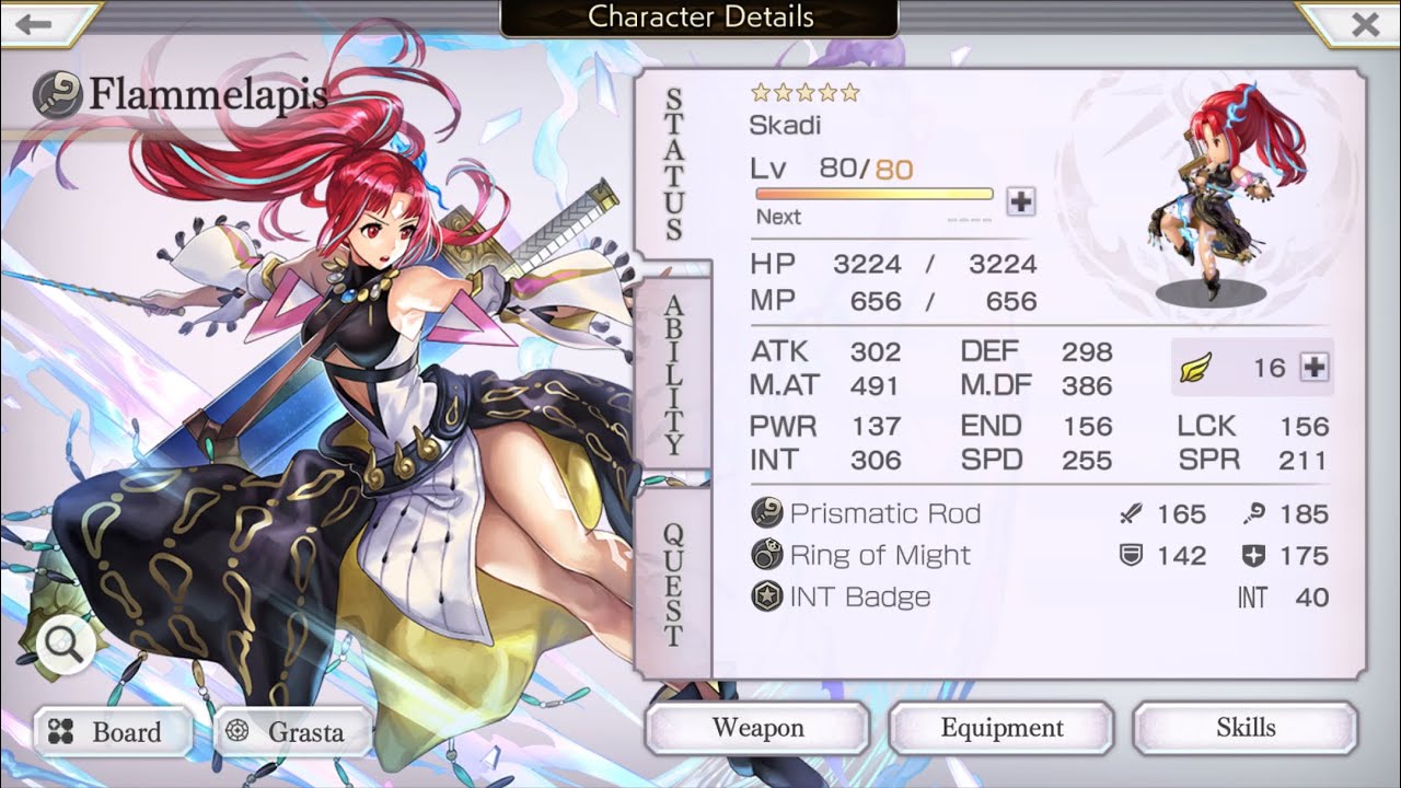 Another Eden 2.11.500 Flammelapis 5* Review, Skills & Gameplay! Her Feet Magic Is Truly Powerful!