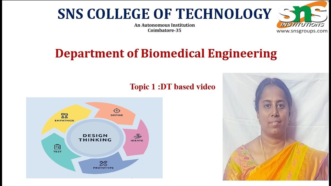 DT Based Video on Block diagram Logic design of IoT l Internet of Medical Things l SNS Institutions