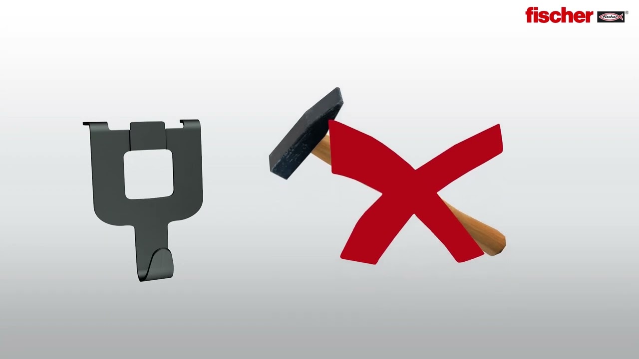 So einfach geht's: Wandhaken ohne Bohren mit fischer Fast & Fix