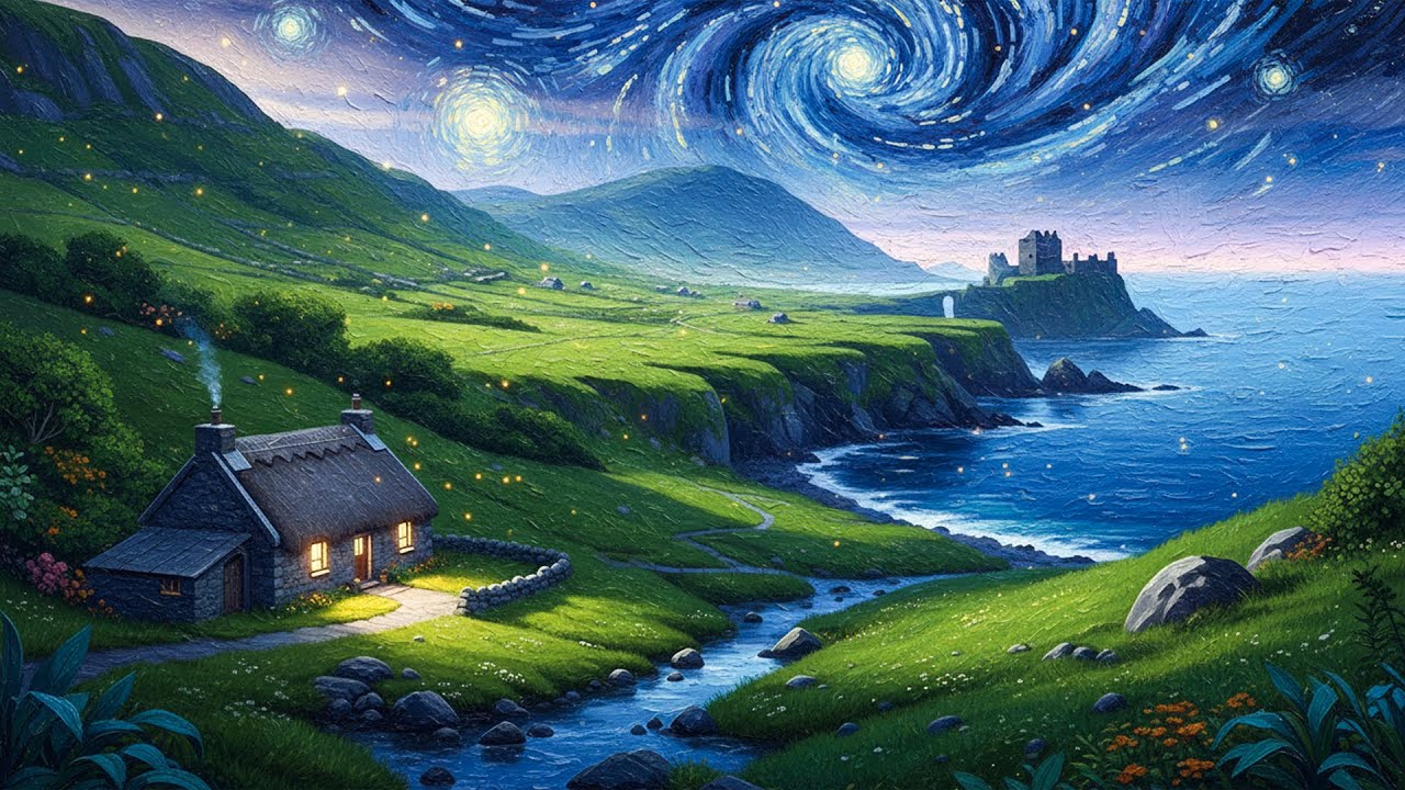 Dreamy European Nature 🎨 Visual Art with Relaxing Piano Music