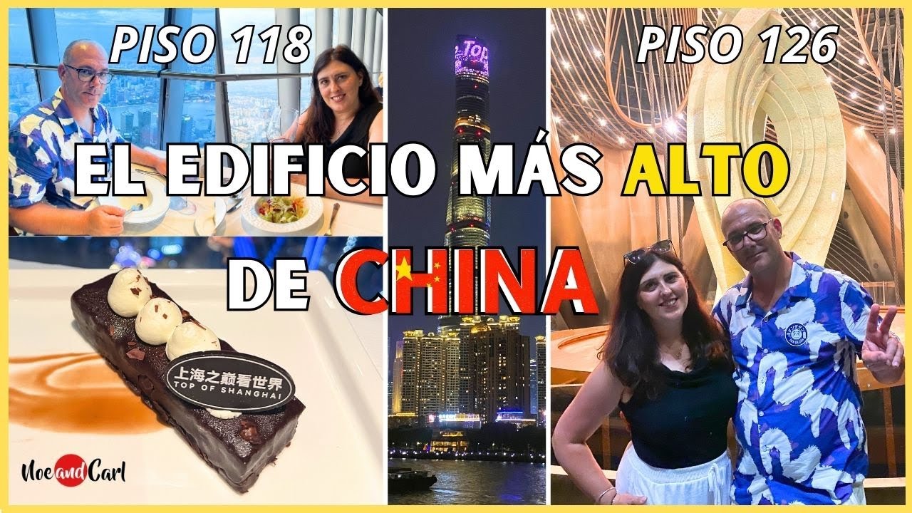 CENAMOS en lo MÁS ALTO de SHANGHAI 🤯 | Experiencia en la Shanghai Tower | Noe and Carl