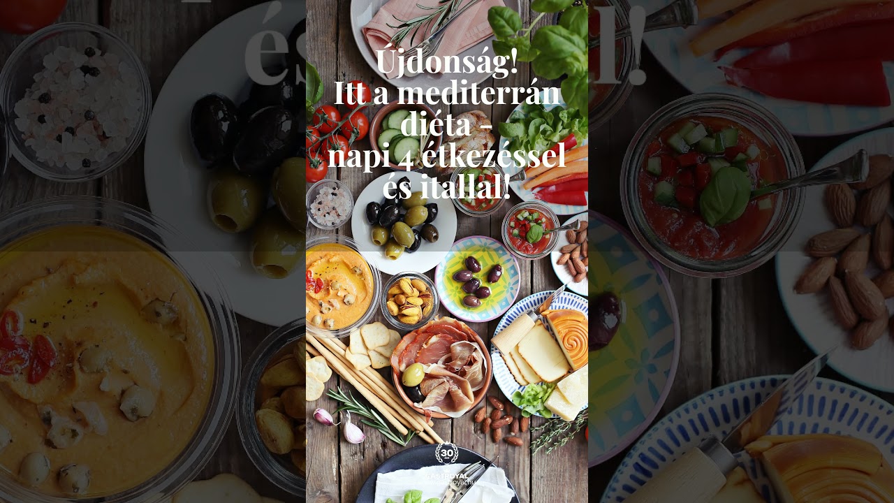 🌿 Újdonság! Itt a mediterrán diéta - napi 4 étkezéssel és itallal!