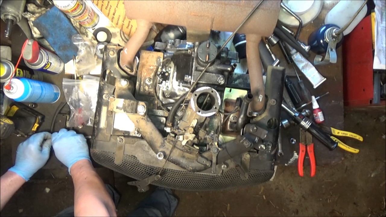 Kohler kt17 Rebuild Part 12: Installing the Intake and Exhaust