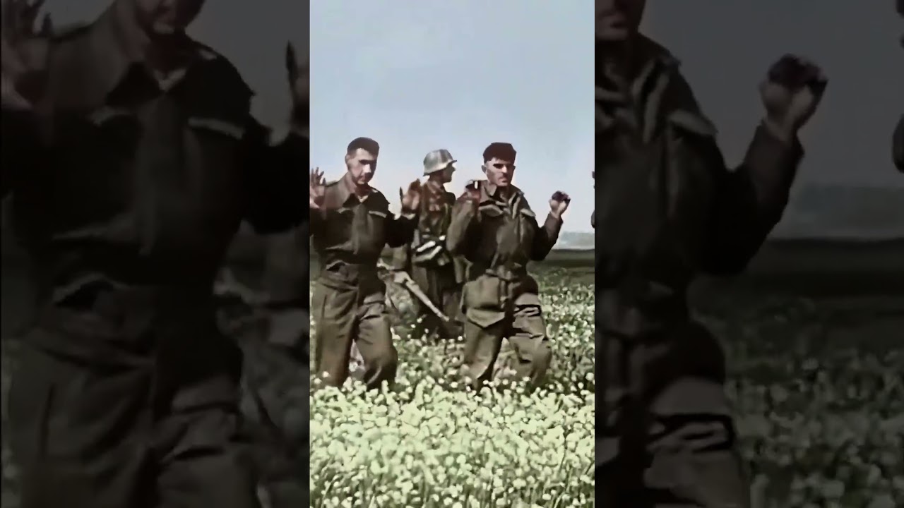 German 12th SS Panzer Division Hitlerjugend of the Waffen-SS near Caen Normandy #ww2 #panzer #tank