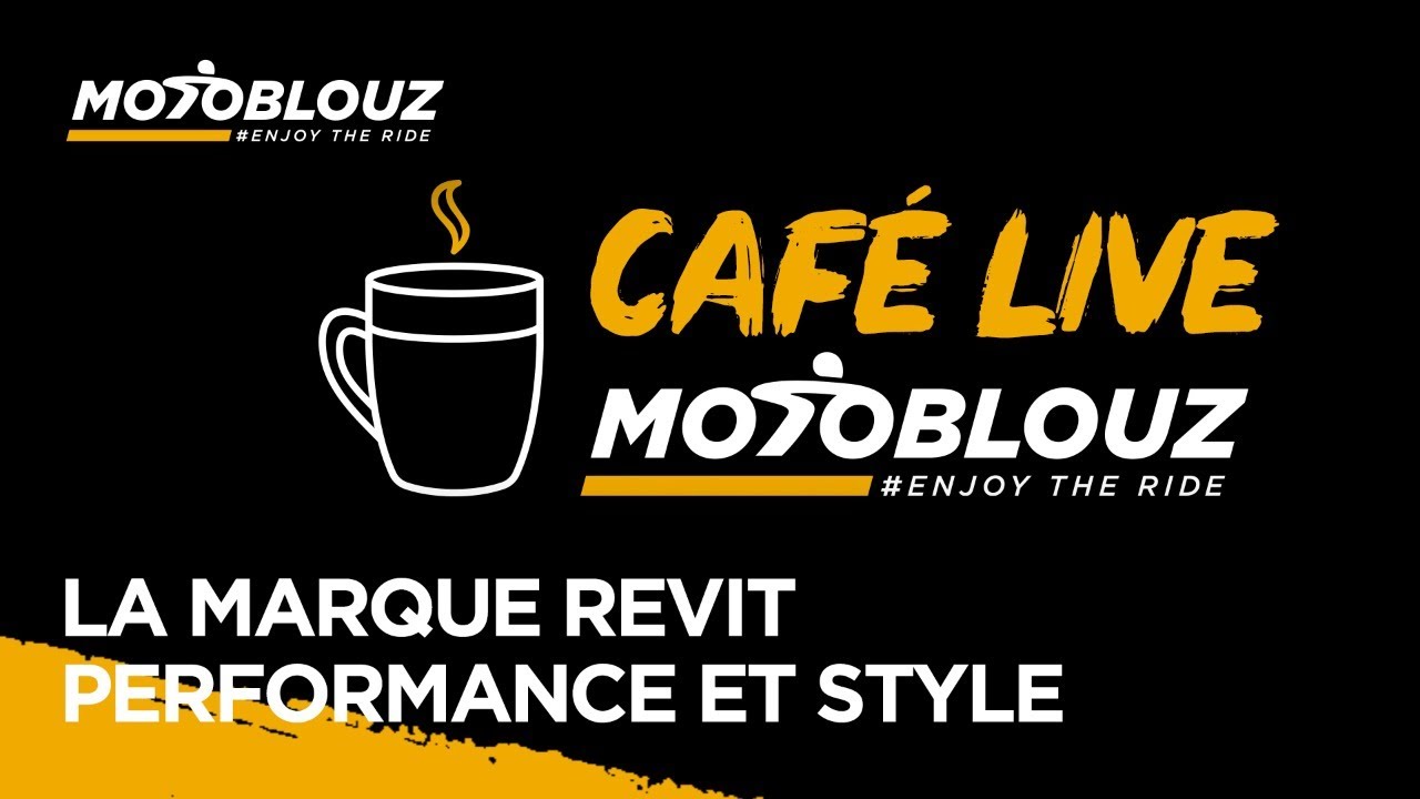 Café Live Motoblouz : La marque Rev'It, performance et style.