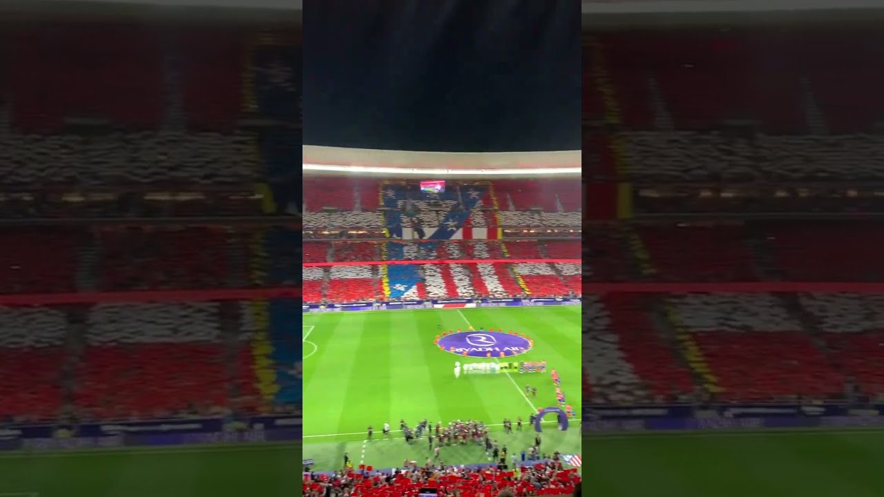 Atletico Madrid - Real Madrid amazing atmosphere before LA Liga match #shorts #footballpassion