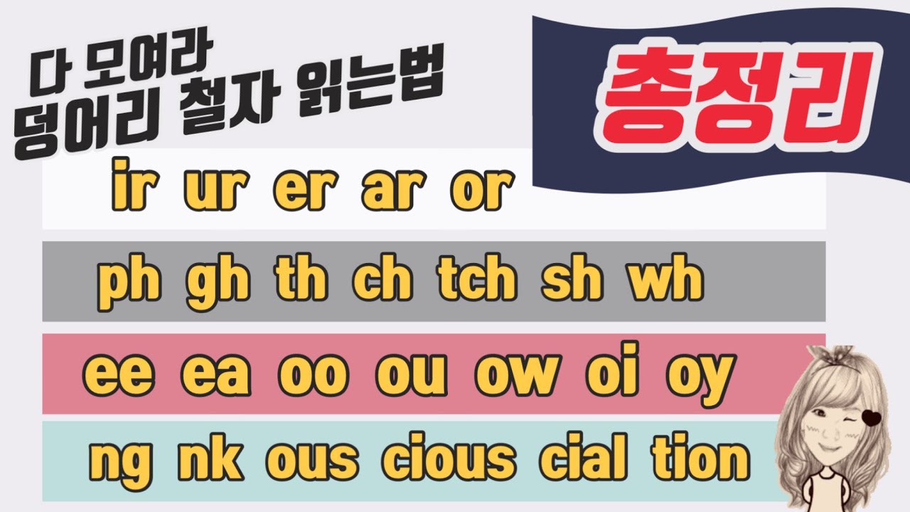 73.  덩어리 철자 총정리 (교재는 네이버카페에서 무료 다운로드)