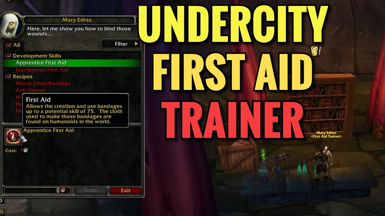Undercity First Aid Location (WoW Classic)