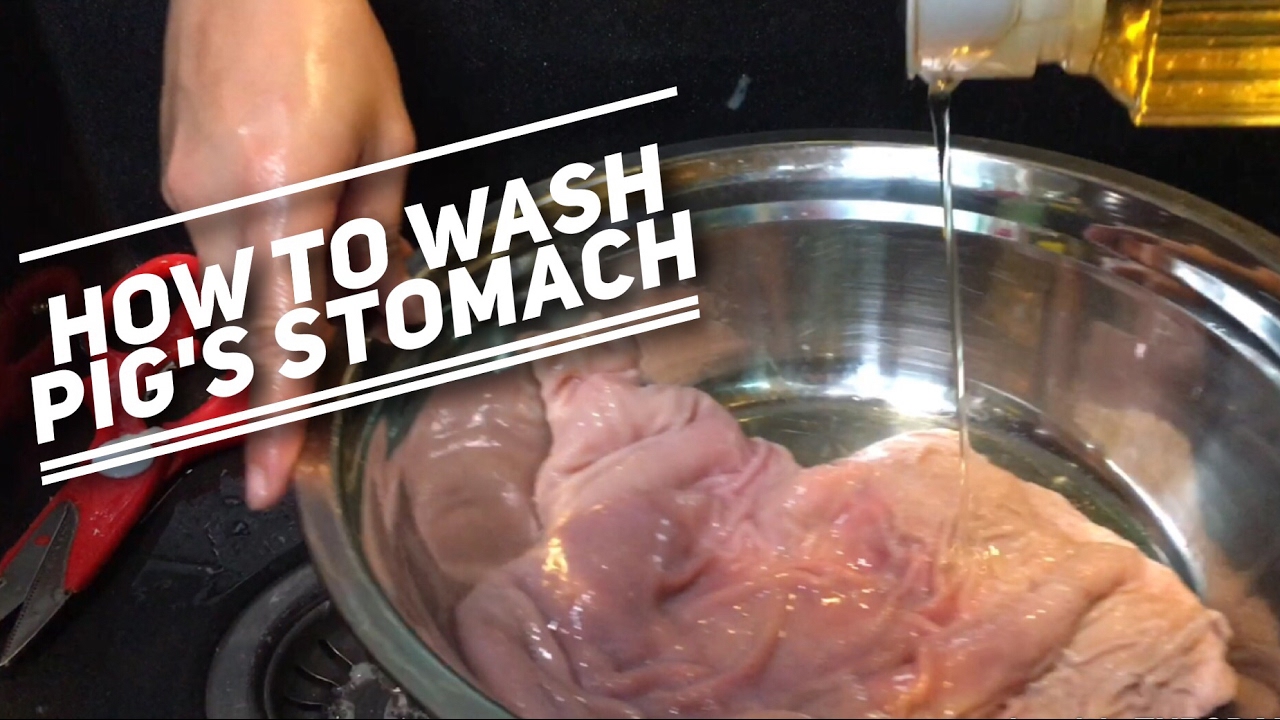 How to Wash Pig's Stomach (hog maw) How to clean pig innards? How to remove smell from pig stomach