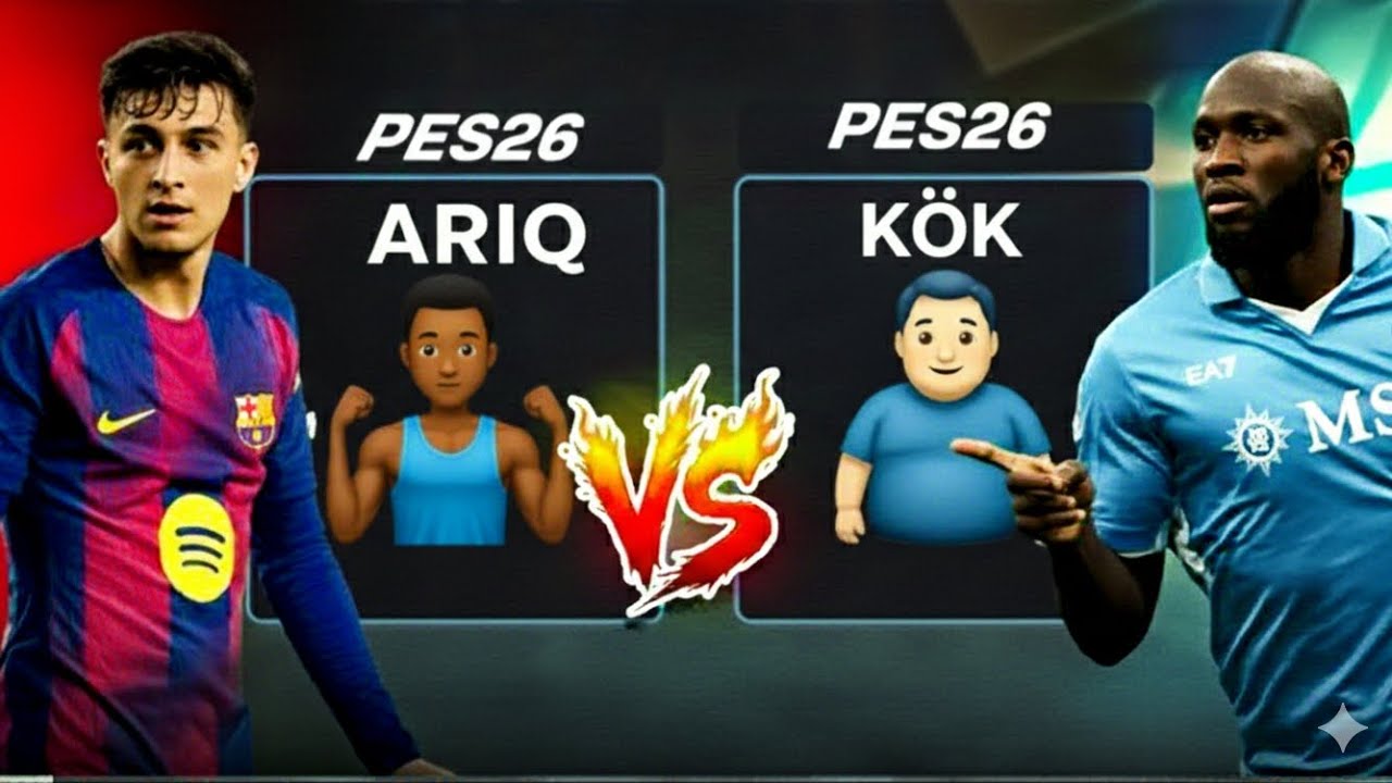 KÖK VS ARIQ FUTBOLÇULAR⚽️| PSP PES 26 CHALLENGE