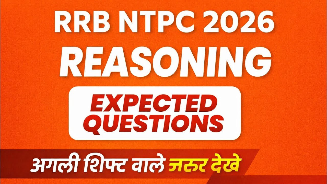 RRB NTPC Exam 2026 | Railway NTPC REASONING MIXED QUESTIONS Class 8 ALL TYPE |  By rajendra sir