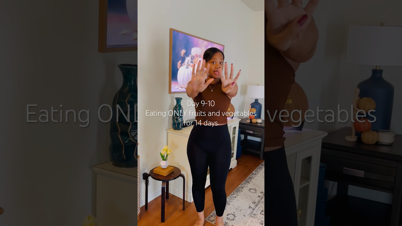 Days 9-10 Eating ONLY fruits and vegetables for 14 days| What I Eat in A Day|