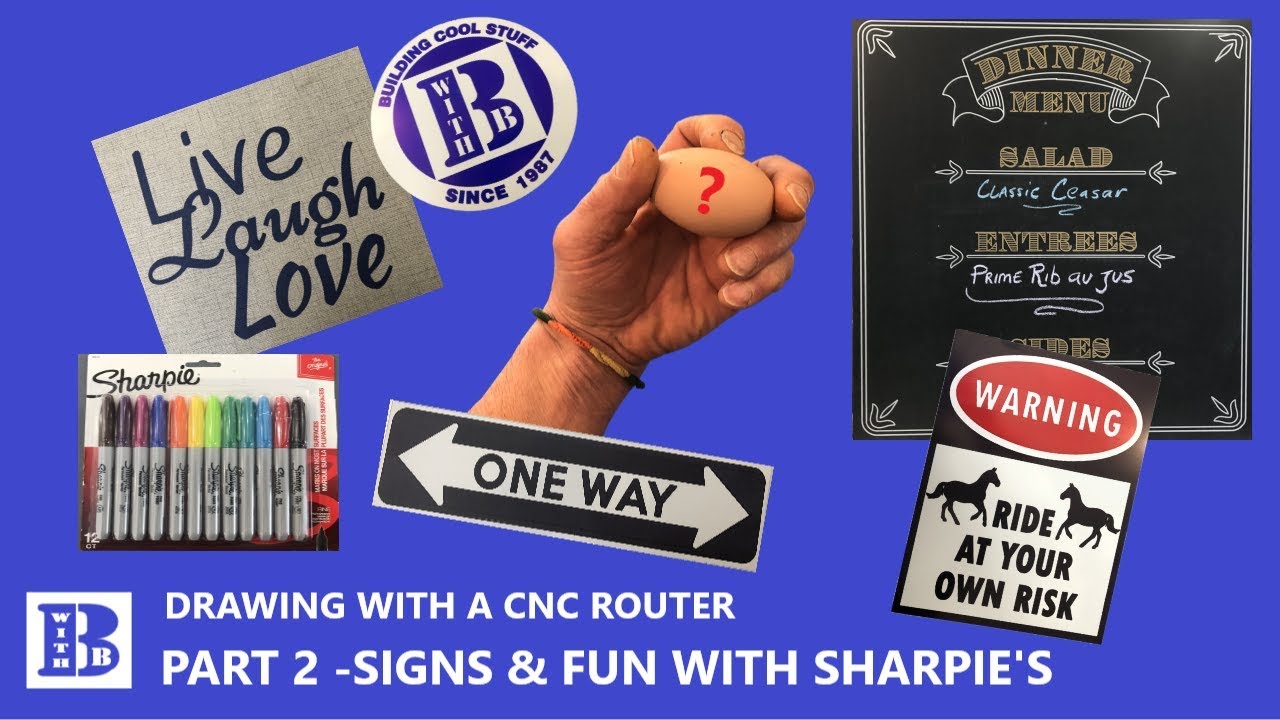 CNC Drawing // PART 2  Signs & Fun with Sharpie's