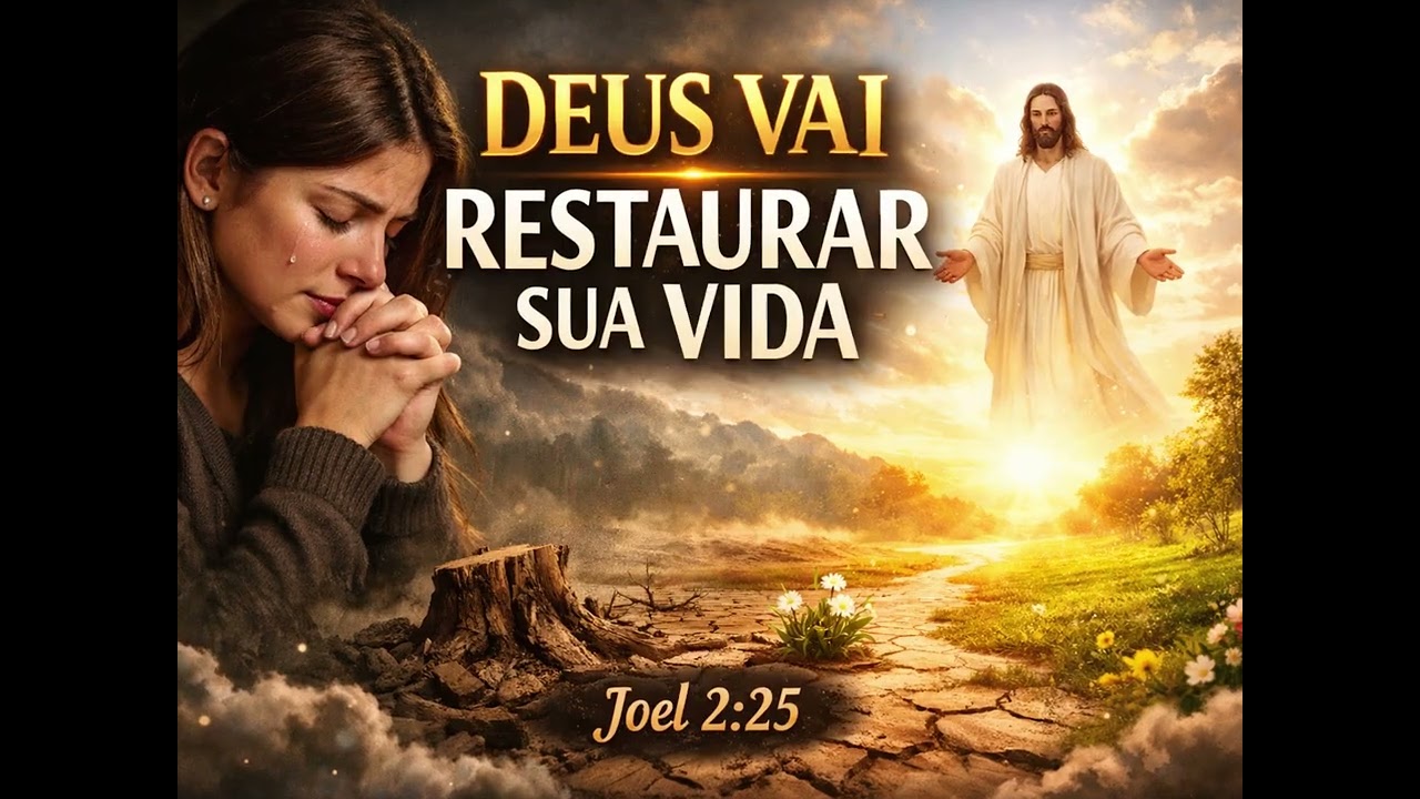 DEUS VAI RESTAURAR SUA VIDA HOJE | JOEL 2:25 (OUÇA E DESCANSE) ORAÇÃO CANTADA 🎼🎼 #oração #louvor