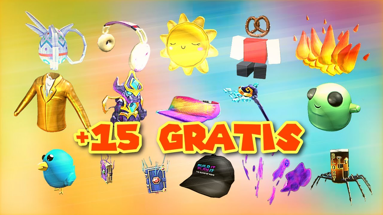 C&Oacute;MO CONSEGUIR 15 ITEMS GRATIS EN ROBLOX | ITEMS GRATIS | Kukyon