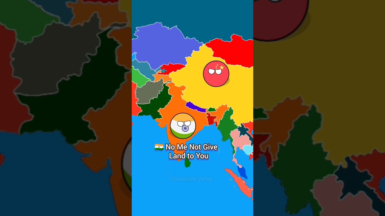 China Want India's Land 😱| Countryballs in Hindi #shorts #countryballs
